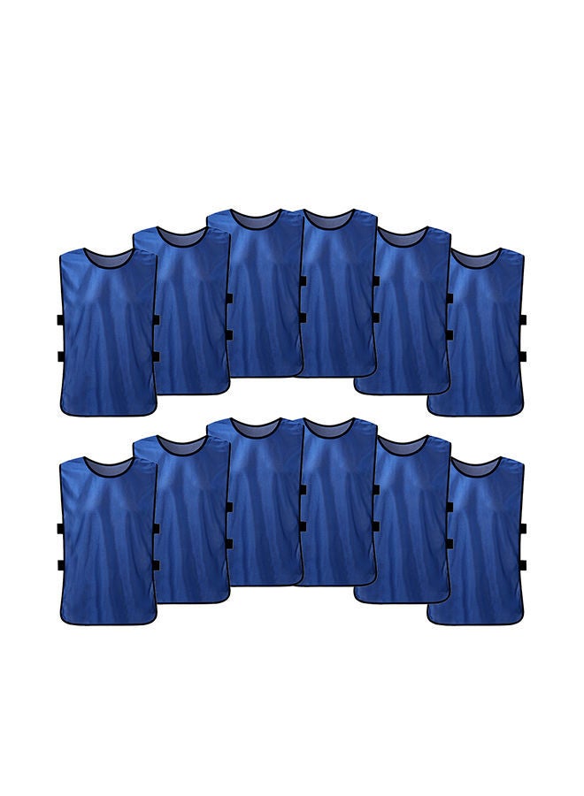 NIBEMINENT 12 PCS Adults Soccer Pinnies Quick Drying Football Jerseys Vest Scrimmage Practice Sports Breathable Team Training Bibs  - Image 1
