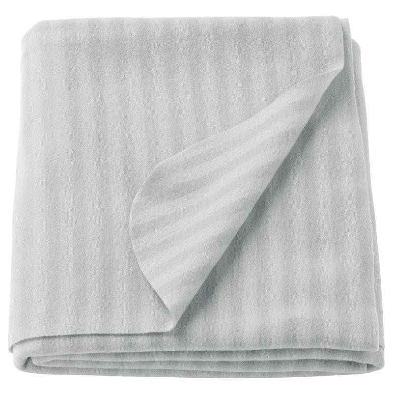 Ikea Polyester Soft Comfortable Winter Throw (Grey, 120x160 cm)