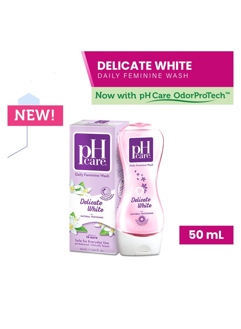 Ph Care Delicate White Feminine Wash 50ml - Image 4