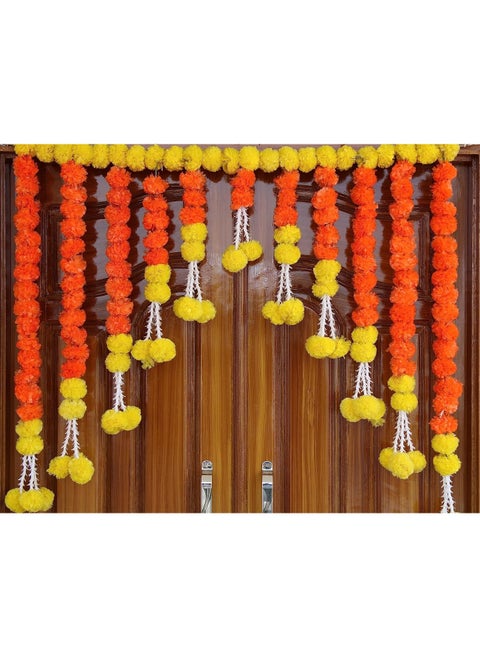Shreeji artificial marigold Toran for door, window and backdrop
