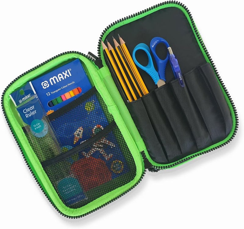 ماكسي حافظة أقلام من نوع EVA بسحاب مزدوج، رقم المنتج: Maxi Double Zipper EVA Pencil Case - Image 2