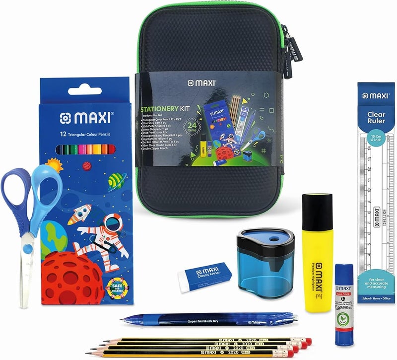 ماكسي حافظة أقلام من نوع EVA بسحاب مزدوج، رقم المنتج: Maxi Double Zipper EVA Pencil Case - Image 1