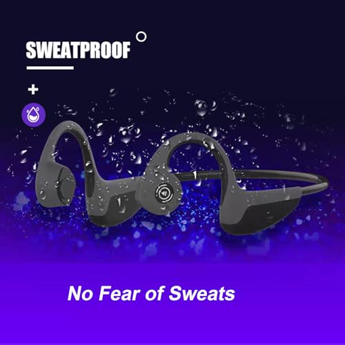 vapeonly Bone Conduction Headphones Bluetooth 5.0 Open Ear Wireless Titanium HiFi Stereo with Mic Sweatproof Sports Headphones for Running Driving Cycling (Black) - Image 5