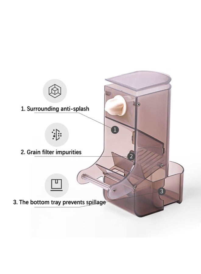 Automatic bird feeder, no residue bird feeder, parrot feeder, parrot cage accessories, suitable for budgies, canaries, cockatiels, finches. - Image 2