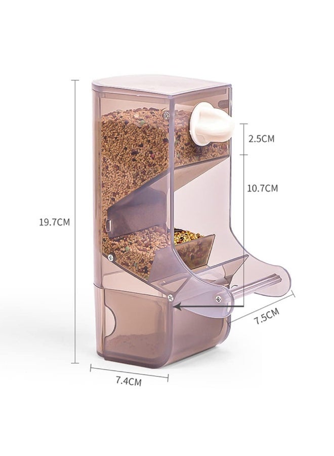 Automatic bird feeder, no residue bird feeder, parrot feeder, parrot cage accessories, suitable for budgies, canaries, cockatiels, finches. - Image 3