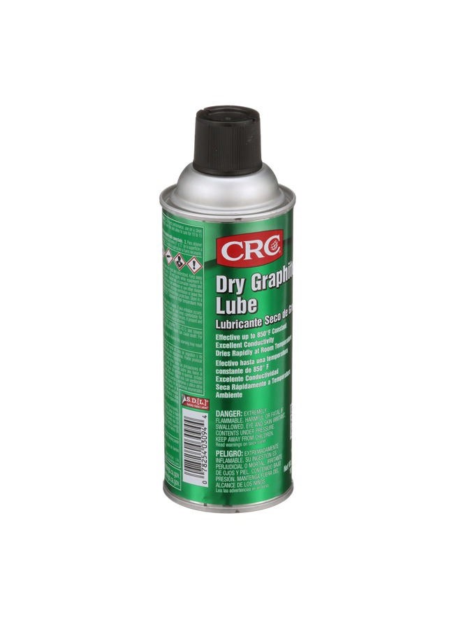 CRC Dry Graphite Lube, 10 oz Aerosol Can, Black - Image 1