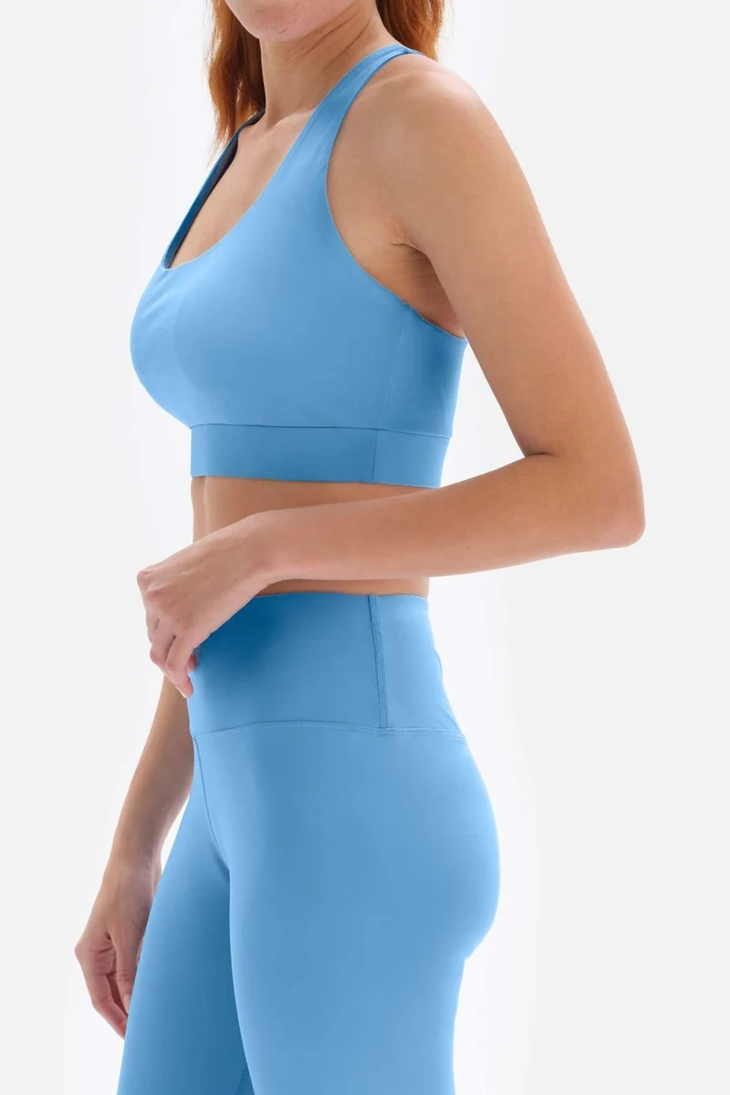 dagi Light Blue Women's Cross Back Strap Sports Bra Pa