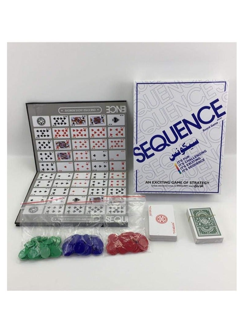 SEQUENCE Large Board Game: Sequence Creation Strategy Game for 12 Players, Ages 7+ - Image 3