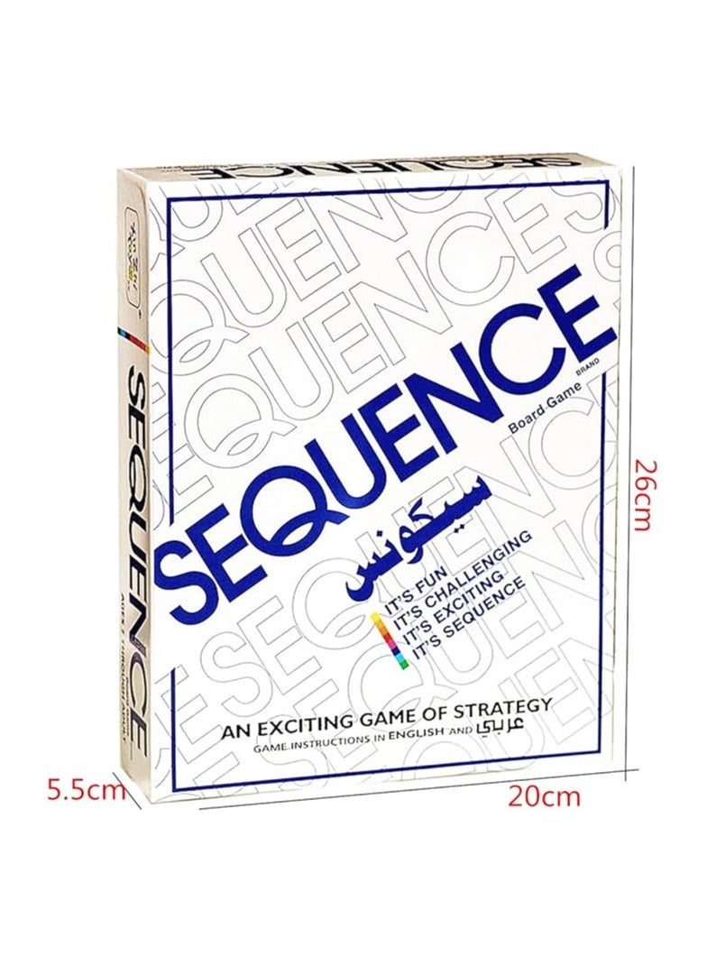 SEQUENCE Large Board Game: Sequence Creation Strategy Game for 12 Players, Ages 7+ - Image 5