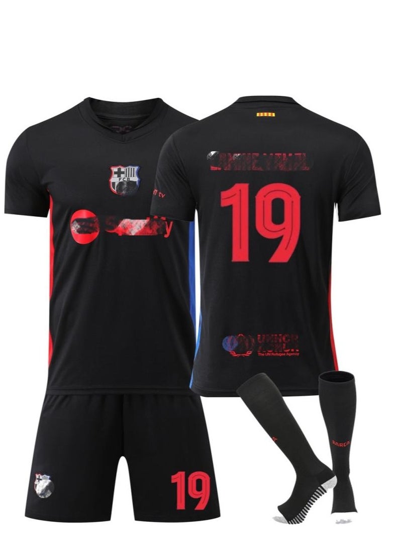 Kids Jersey 19 - Football Training Top | Size 24 Youth Sportswear | Breathable Quick-Drying Multi-Functional Training Wear | Youth Fan Team Apparel (Ages 6-16)  - Image 2