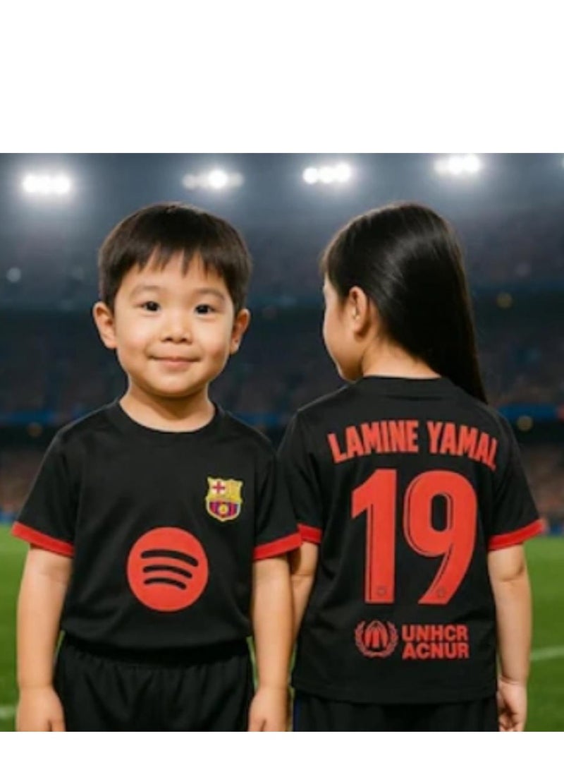 Kids Jersey 19 - Football Training Top | Size 24 Youth Sportswear | Breathable Quick-Drying Multi-Functional Training Wear | Youth Fan Team Apparel (Ages 6-16)  - Image 1