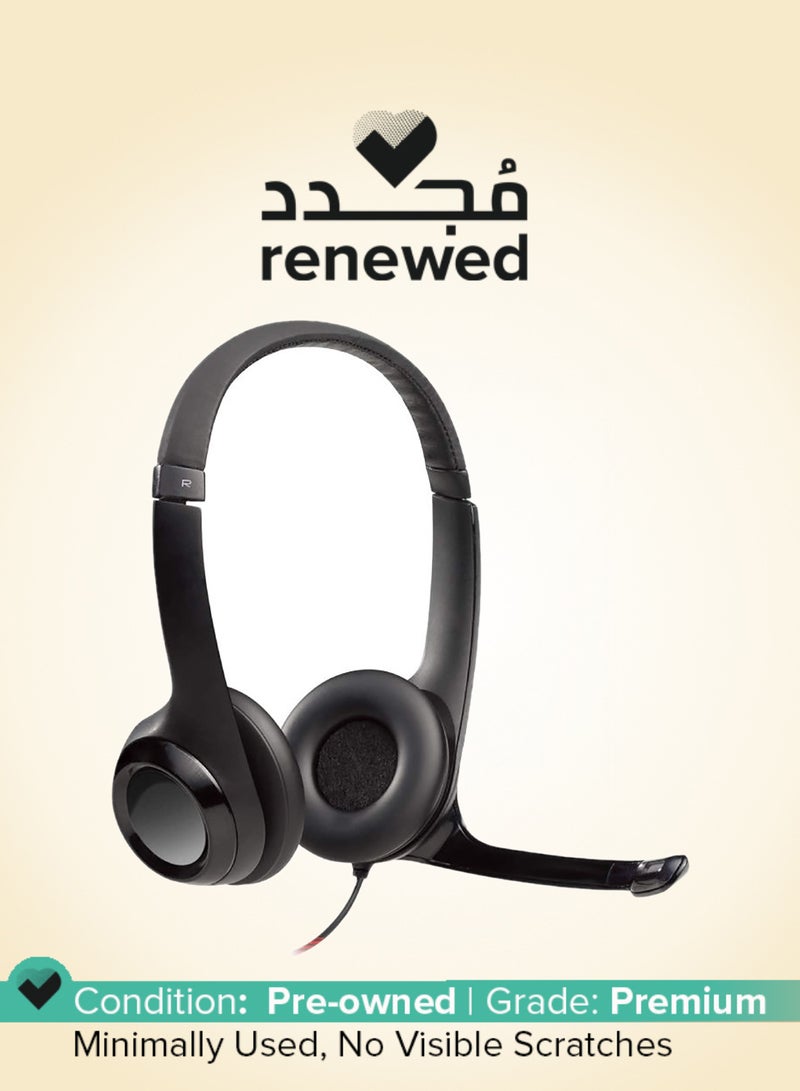 Logitech Renewed - H390 Wired Headset - Image 1