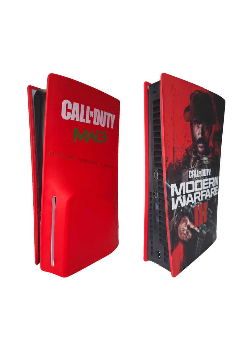 PS5 Slim Disc Drive Edition Silicon Protective Case, Call of Duty 3 Game Theme, Full Body Protection - Image 2