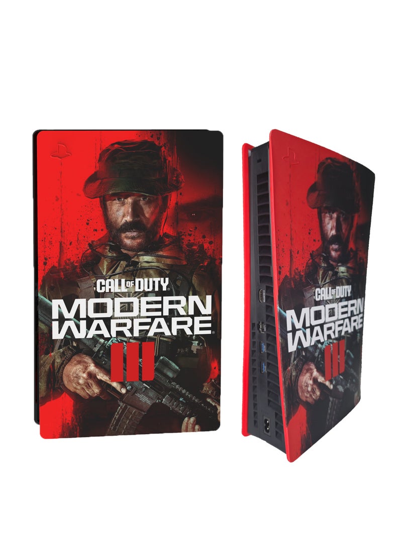 PS5 Slim Disc Drive Edition Silicon Protective Case, Call of Duty 3 Game Theme, Full Body Protection - Image 1