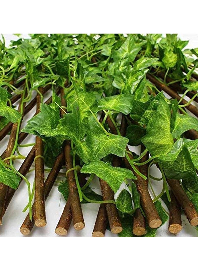 BLOOMING TIME Fence with Artificial Plants, Expandable Green Leaves Wicker for Home Garden Villa Outdoor Decoration - Image 2