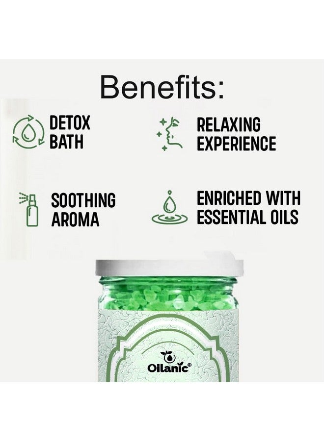 Oilanic ملح استحمام عطرى ديتوكس من أويلانيك للعناية بالبشرة والجسم (عبوة من 3، كل منها 200 جرام) | ملح أروماتيرابي مغذى لتخفيف التوتر، لتنظيف عميق واسترخاء، لعملية ديتوكس للبشرة | - Image 4
