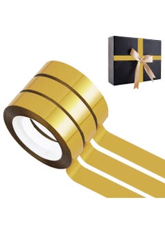 KASTWAVE Gold Washi Tape, 6 Rolls Gold Tape for Crafts, Gold Washi Tape Metallic Gold Mirror Tape, Self Adhesive Metallic Tape for Wall Decor, Gift Wrapping, TV Frame and Crafts(1.2cm, 150m, Mirror)  - Image 1