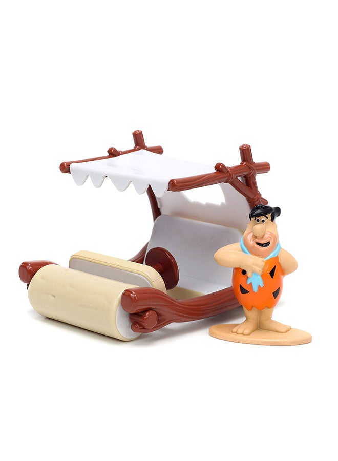 JADA Toys The Flintstones Flintmobile Die-Cast Car with 1.65" Fred Flintstone Figure, Toys for Kids and Adults – 1:32 Scale, Multicolor - Image 3
