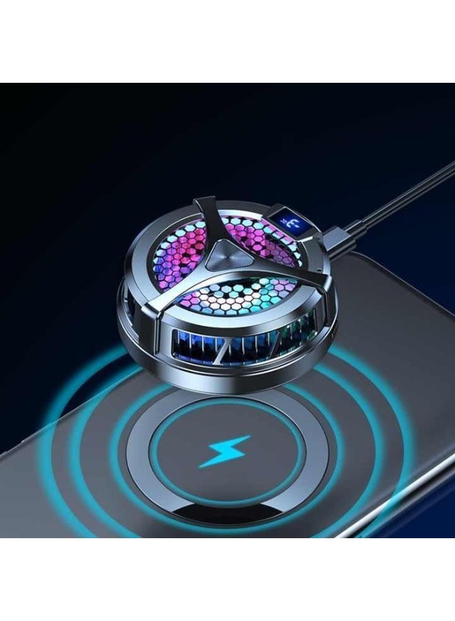 X36 Semiconductor Magnetic Mobile Cooler, Thermal Screen, RGB Lighting, 2 Cooling Modes - Image 2