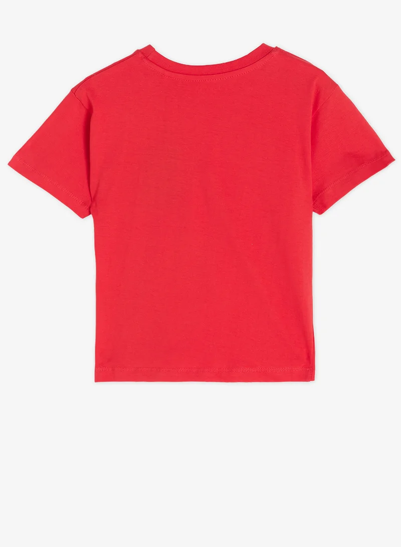 ريبلز مع نمشي Girls Drop Shoulder T-shirt