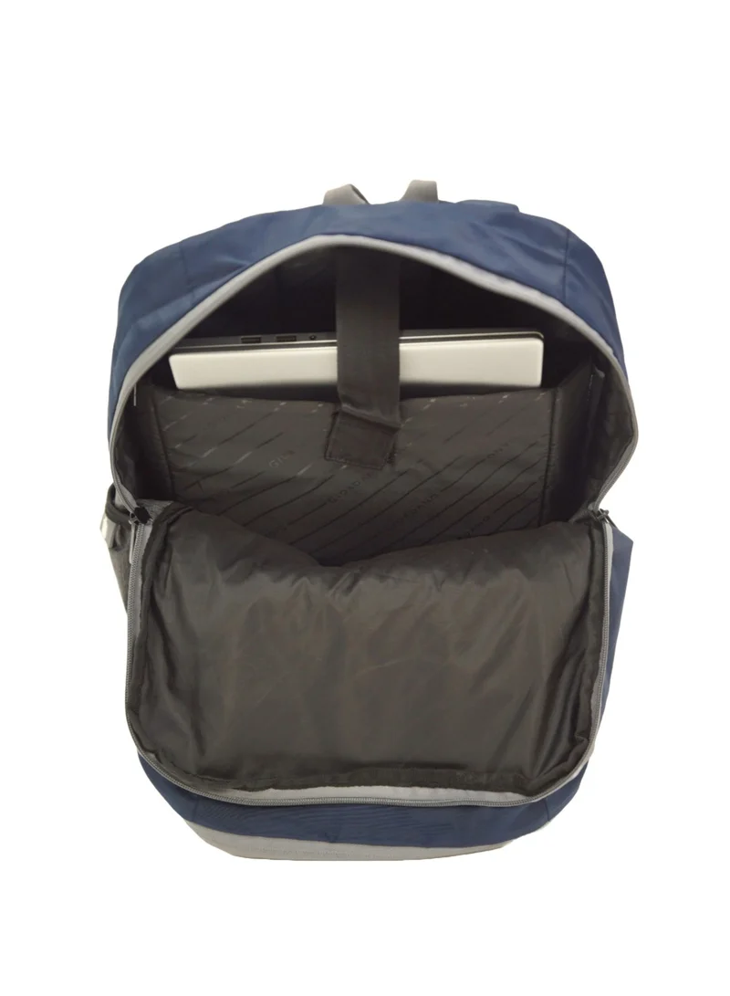 GIORDANO Giordano Hunter Backpack Blue Grey 19-Inches, Laptop Padded Travel Backpack Durable Lightweight Water-Resistant Multi-Zip Compartment Bag for Men Women Office School Work