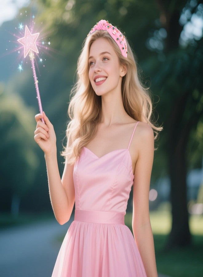 BAHABY Knotted Headbands for Women Girls Good Witch Headband Cute Hair Accessories for Movie Fans Gifts for Teens - Image 5