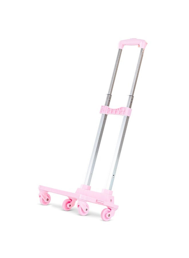 Eazy Kids عربة حقيبة المدرسة للأطفال بأربع عجلات - وردي - Image 1