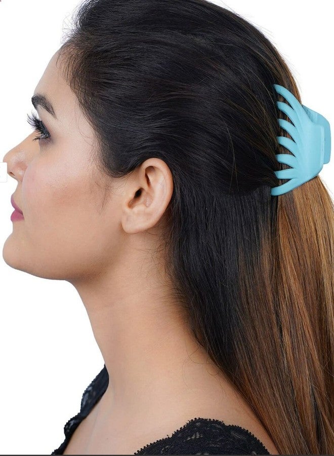 VSAKSH 5 Pcs Multicolor Small Matte Nonslip Claw Hair Clips for Thin Hair Women Girls, Strong Hold Claw Hair Clips (Random Color) - Image 3