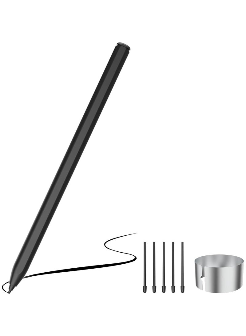 Digital Stylus Pen, EMR Stylus Pen for Remarkable 2, Sam-sung, Kindle - 4096 Pressure Level Sensitivity, Palm Rejection, Natural Tilt, Tail Eraser and Magnetic, No Charging, 5 Spare Nibs and 1 Clip - Image 1