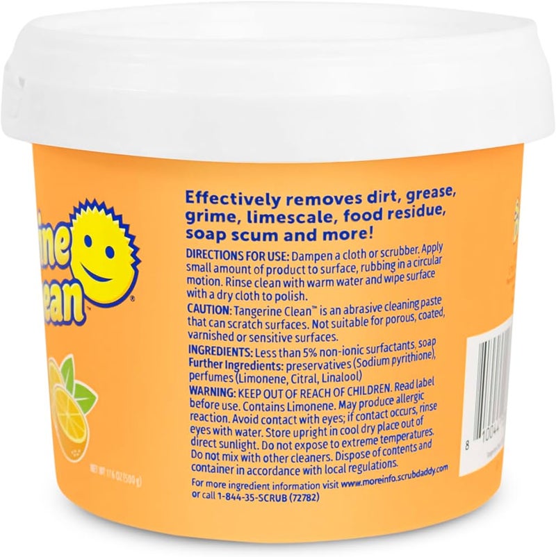 سكراب دادي حزمة تنظيف Scrub Daddy - مجموعة من الإسفنج ومعجون التنظيف بنكهة البرتقال - Image 2