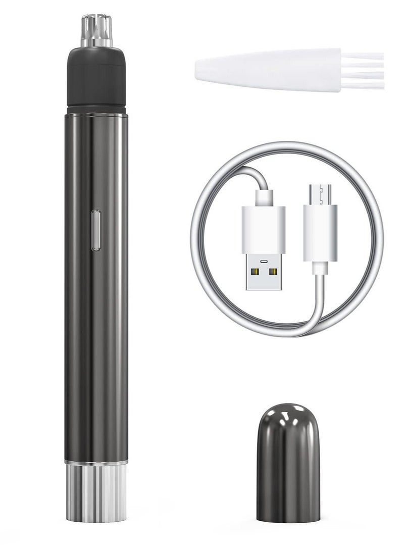 Captaintech Professional Nose and Ear Hair Trimmer-USB Rechargeable, Painless Nose Hair Trimmer, Facial Trimmers, Nose Hair Removal Clipper for Men and Women, Easy to Clean - Image 1