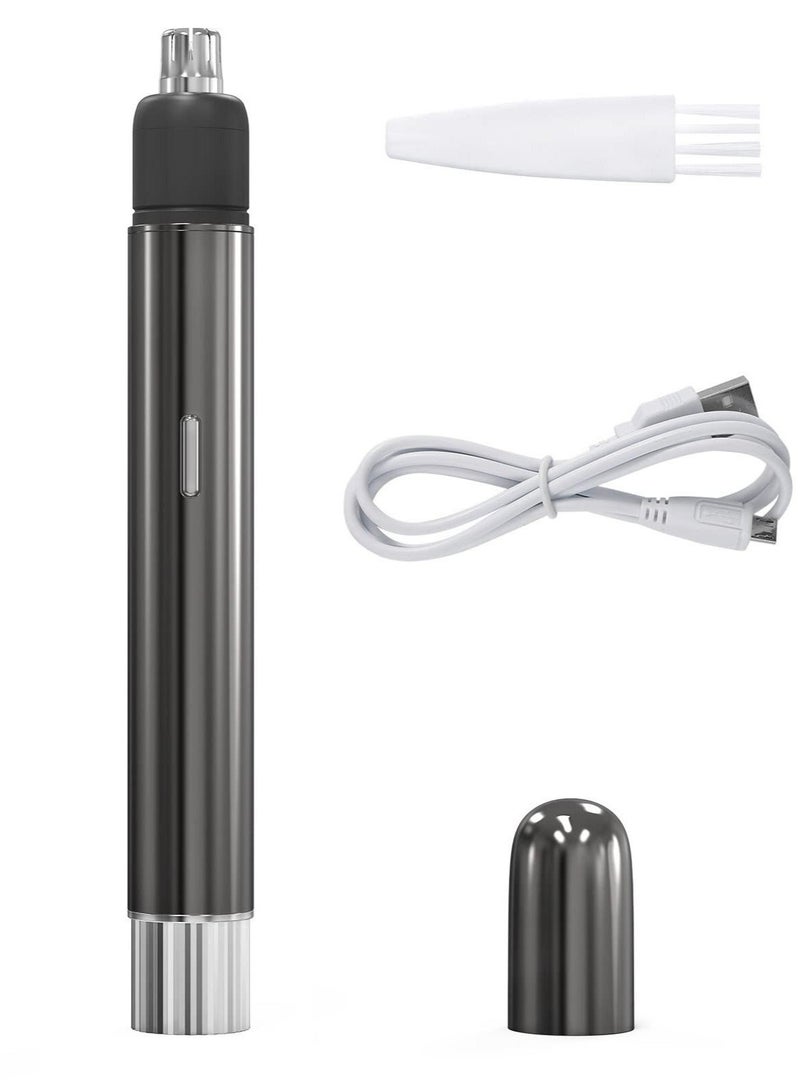 Captaintech Professional Nose and Ear Hair Trimmer-USB Rechargeable, Painless Nose Hair Trimmer, Facial Trimmers, Nose Hair Removal Clipper for Men and Women, Easy to Clean - Image 2