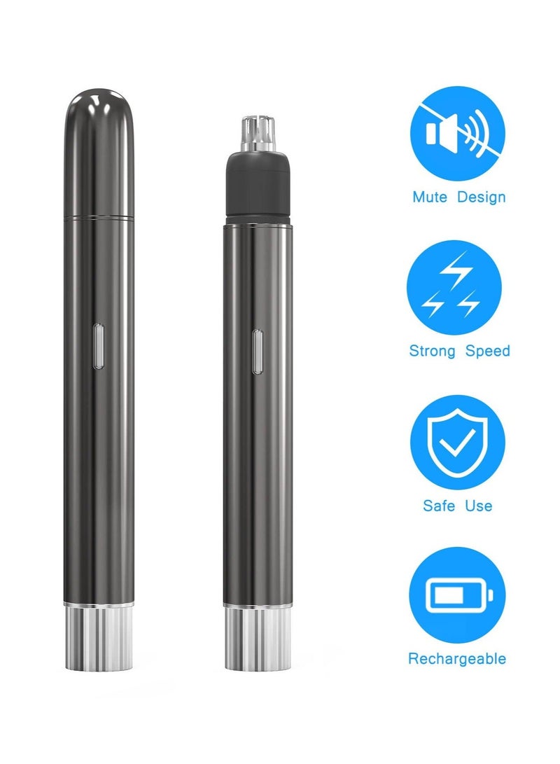 Captaintech Professional Nose and Ear Hair Trimmer-USB Rechargeable, Painless Nose Hair Trimmer, Facial Trimmers, Nose Hair Removal Clipper for Men and Women, Easy to Clean - Image 4