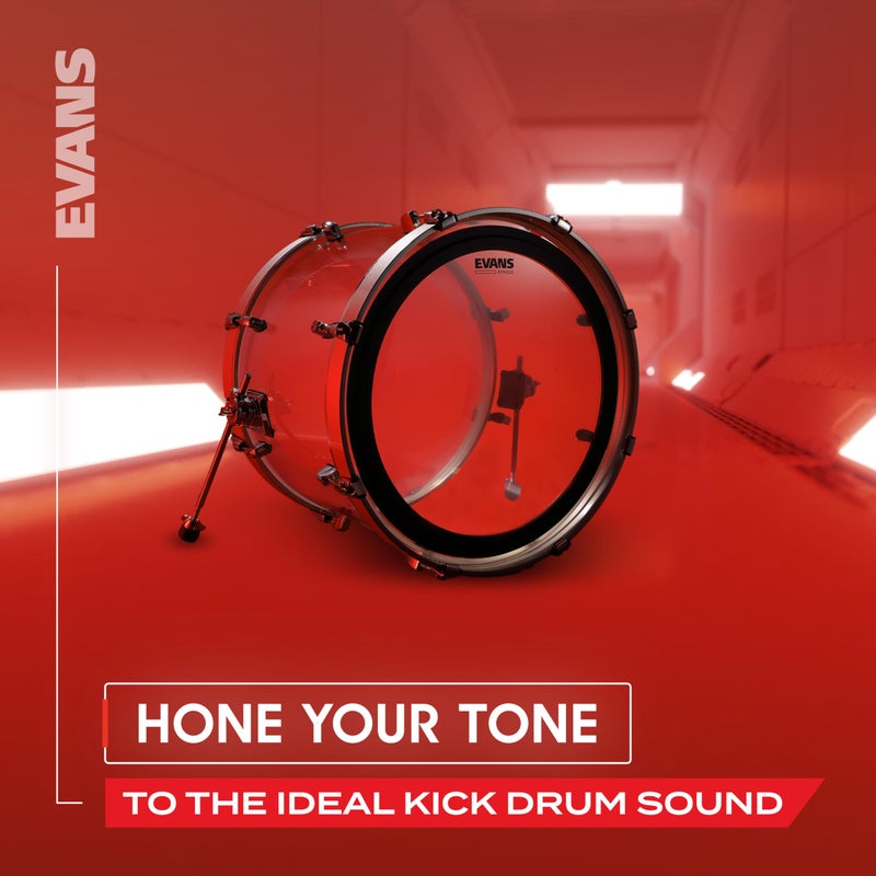 Evans EMAD2 System Bass Drum Pack - Contains 1 Bass Drum Head, 1 Reso Drum Head, 2 Interchangeable Damping Rings, & Foam Damping Rings - Customize Bass Drum Sound - 2-Ply Construction - 22" - Image 3
