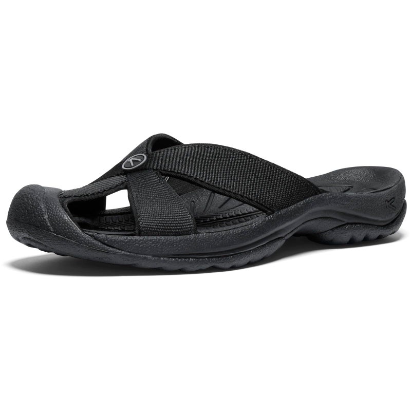 KEEN Women's Bali Slip On Closed Toe Flip-Flops, Black/Steel Grey, 7 - Image 1