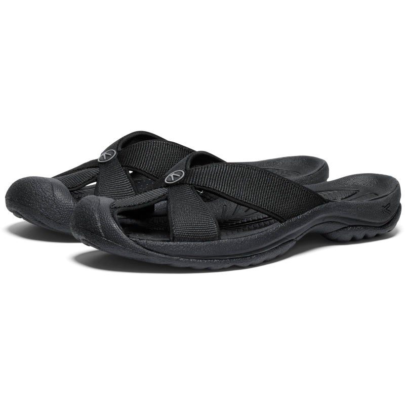 KEEN Women's Bali Slip On Closed Toe Flip-Flops, Black/Steel Grey, 7 - Image 4
