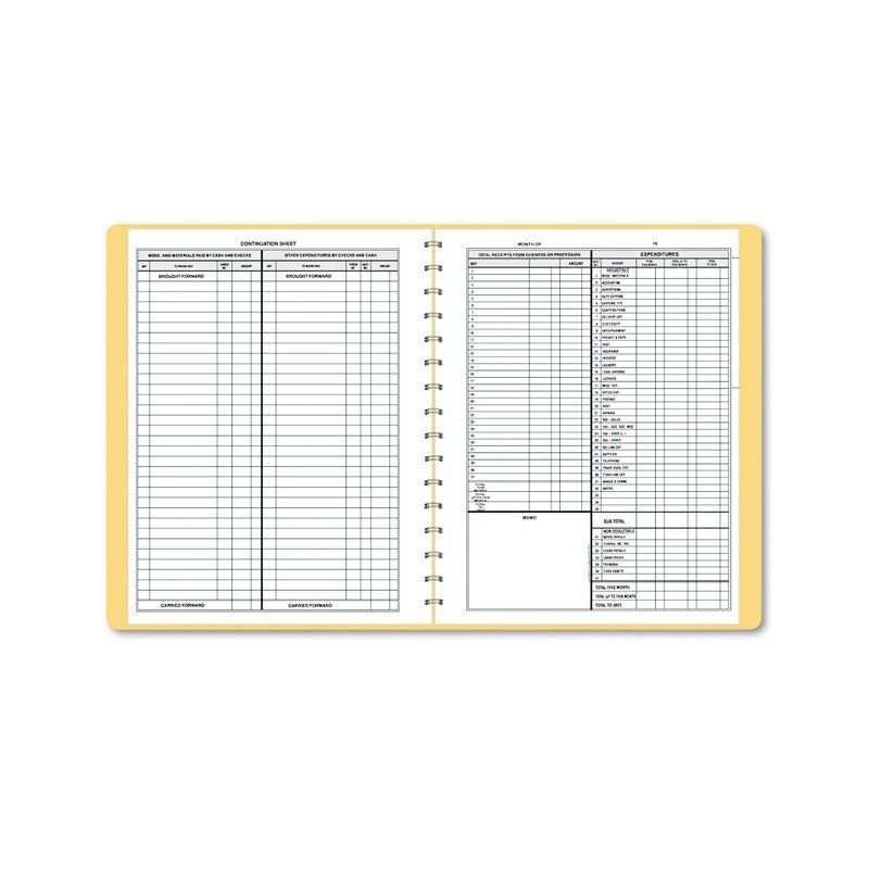 Dome 612 Bookkeeping Record, Tan Vinyl Cover, 128 Pages, 8 1/2 x 11 Pages - Image 1