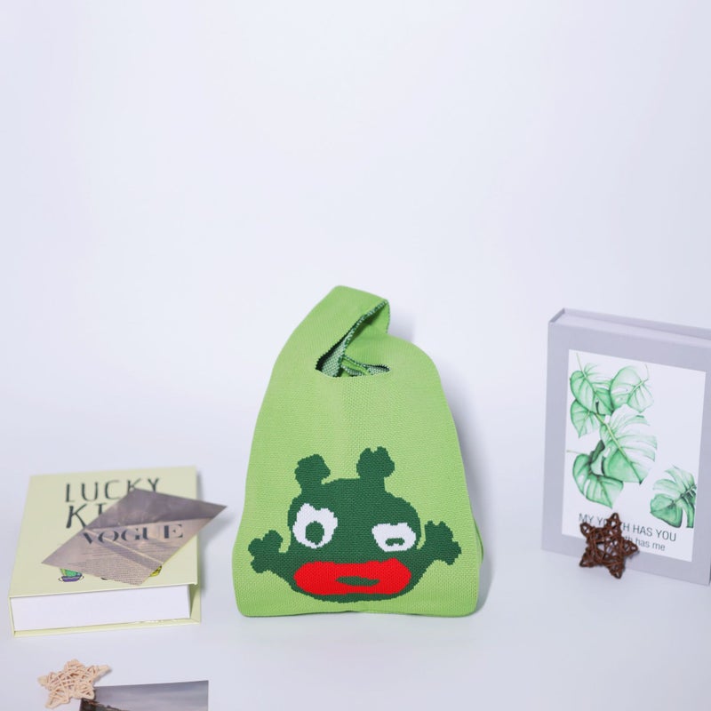 Souvenir Bag Knitted Handbag For Women Cute Versatile Wrist Bag Vest Bag Souvenir Handbag Gift Bag - Image 1