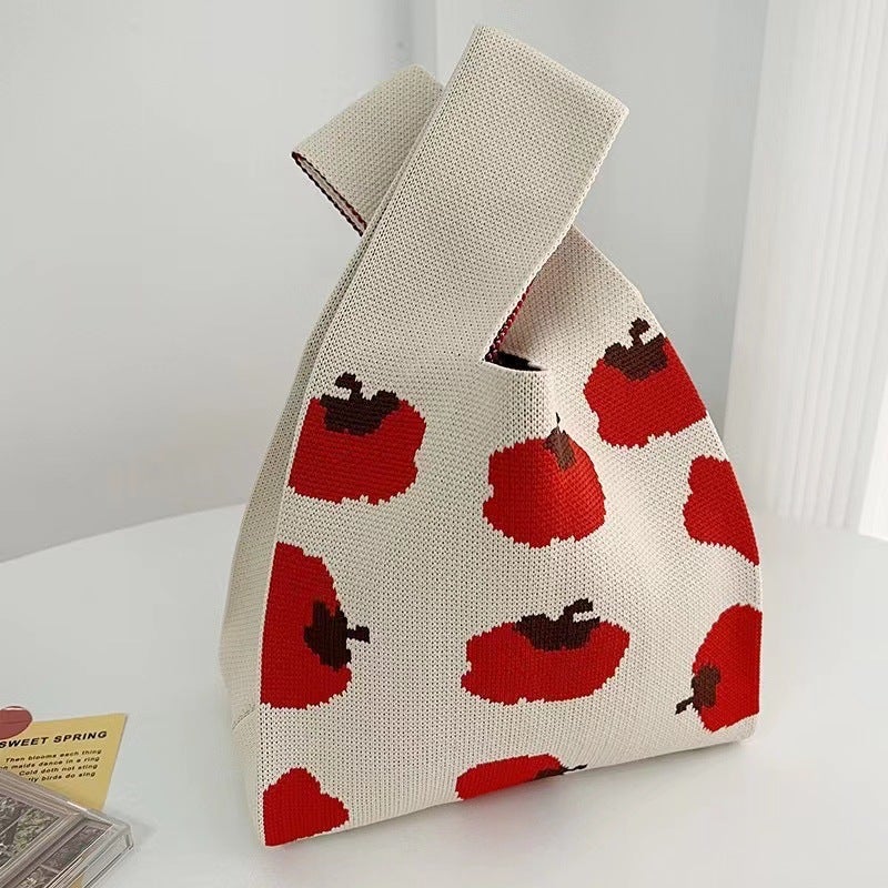 Souvenir Bag Knitted Handbag For Women Cute Versatile Wrist Bag Vest Bag Souvenir Handbag Gift Bag - Image 4