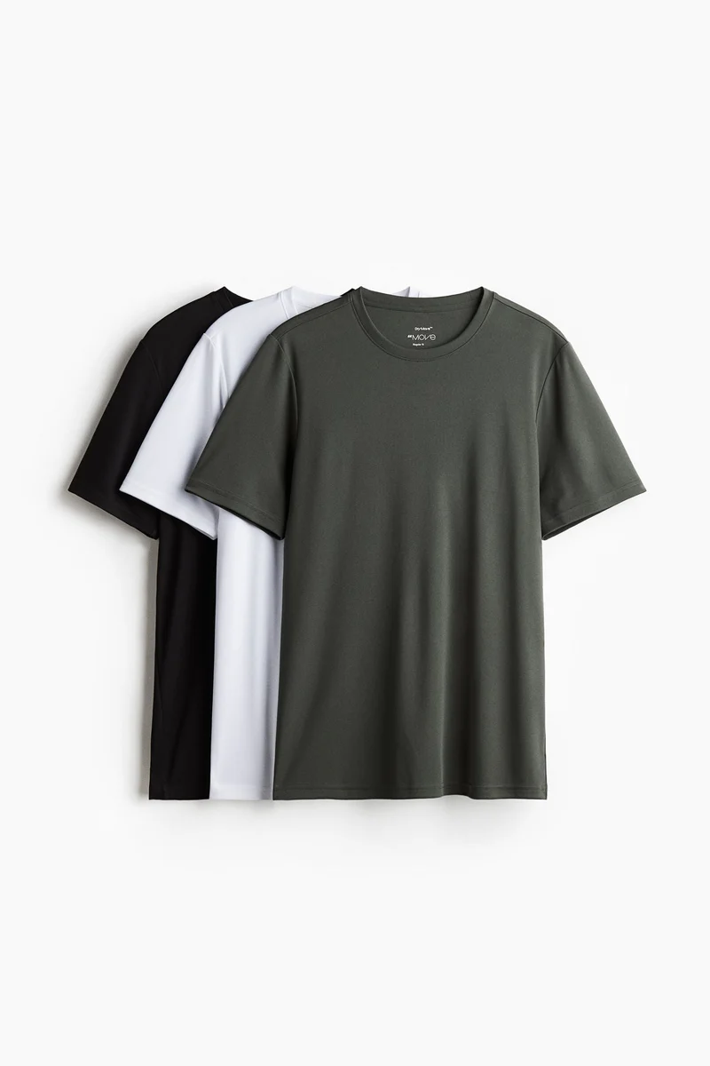H&M 3-pack DryMove™ sports T-shirts