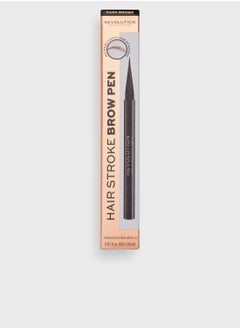 REVOLUTION Revolution Hair Stroke Brow Pen Dark Brown  - Image 4