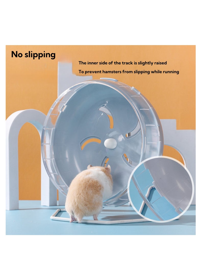 Hamster Exercise Wheel, 21.5 cm Silent Running Wheel for Small Pets, Durable Plastic Non-Slip Structure with Stability Base  Anti-Chewing Feature, Ideal Running Toy for Healthy Activity  Fun - Image 2