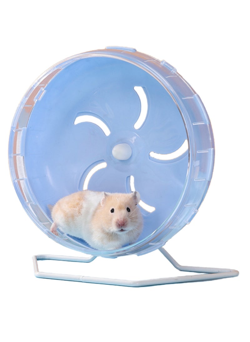 Hamster Exercise Wheel, 21.5 cm Silent Running Wheel for Small Pets, Durable Plastic Non-Slip Structure with Stability Base  Anti-Chewing Feature, Ideal Running Toy for Healthy Activity  Fun - Image 1