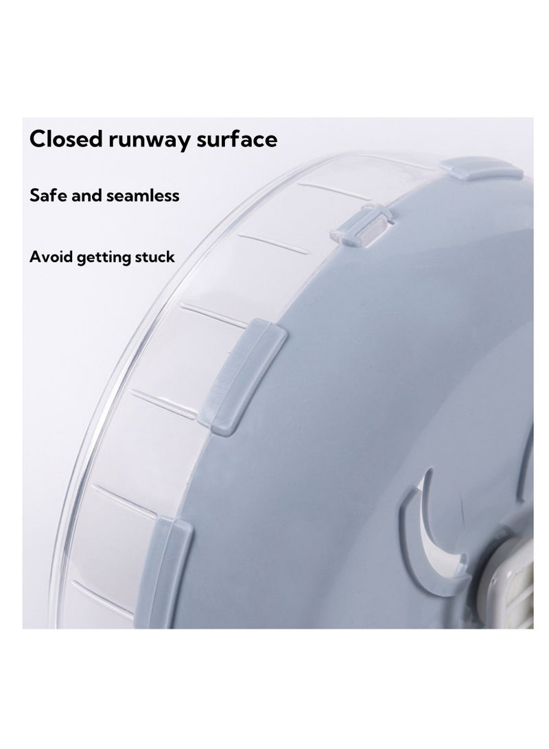 Hamster Exercise Wheel, 21.5 cm Silent Running Wheel for Small Pets, Durable Plastic Non-Slip Structure with Stability Base  Anti-Chewing Feature, Ideal Running Toy for Healthy Activity  Fun - Image 5