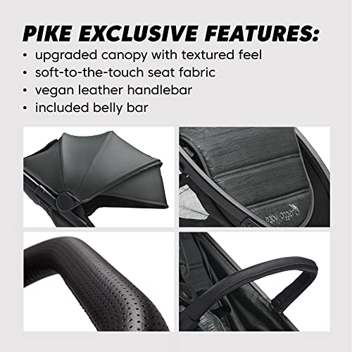 Baby Jogger City Tour 2 Ultra-Compact Travel Stroller Lightweight Foldable Pike Exclusive Includes Belly Bar Leatherette Handlebar and Premium Fabric - Image 5