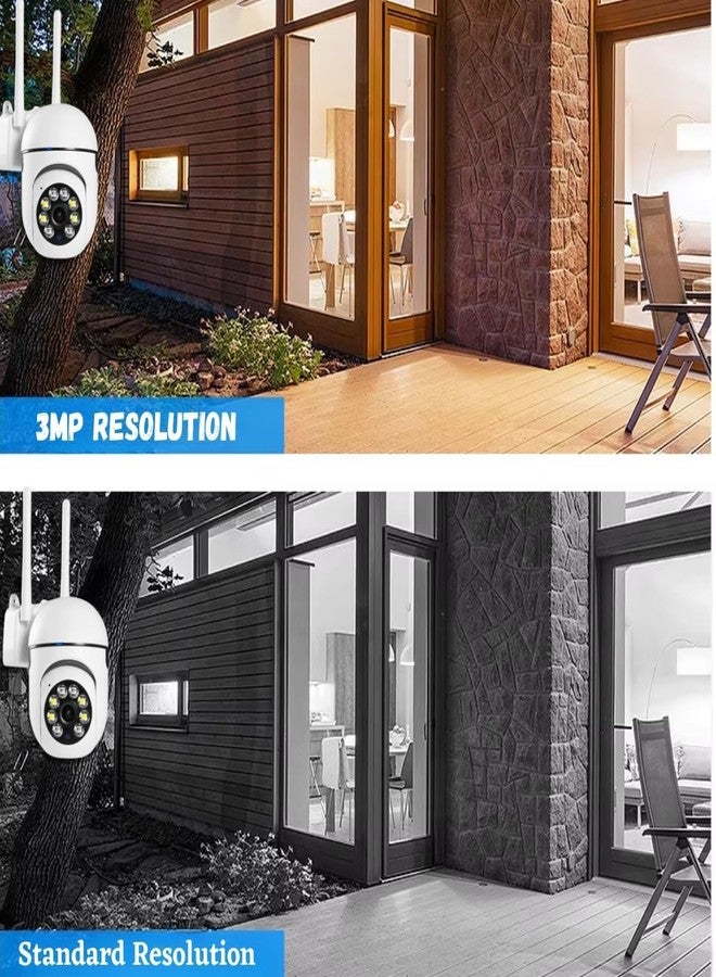 MAYUMI Outdoor Indoor Security 2 Way Talk, Color Night Vision, Motion Detection, Multi User View, Support SD Card (Up to 128GB) | Wi-Fi Indoor Camera 3MP HD Pan-Tilt Zoom CCTV Camera - Image 4
