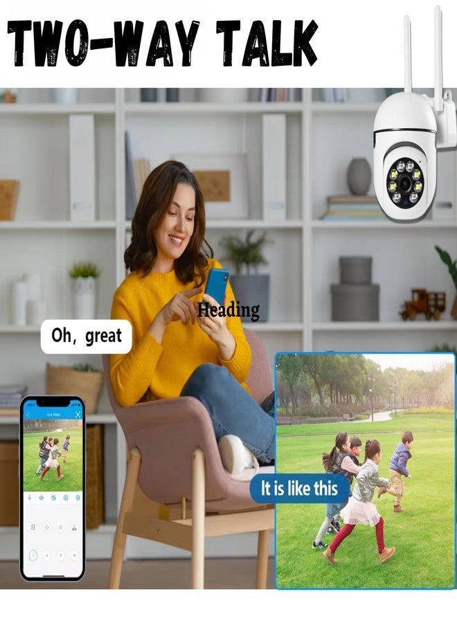 MAYUMI Outdoor Indoor Security 2 Way Talk, Color Night Vision, Motion Detection, Multi User View, Support SD Card (Up to 128GB) | Wi-Fi Indoor Camera 3MP HD Pan-Tilt Zoom CCTV Camera - Image 3