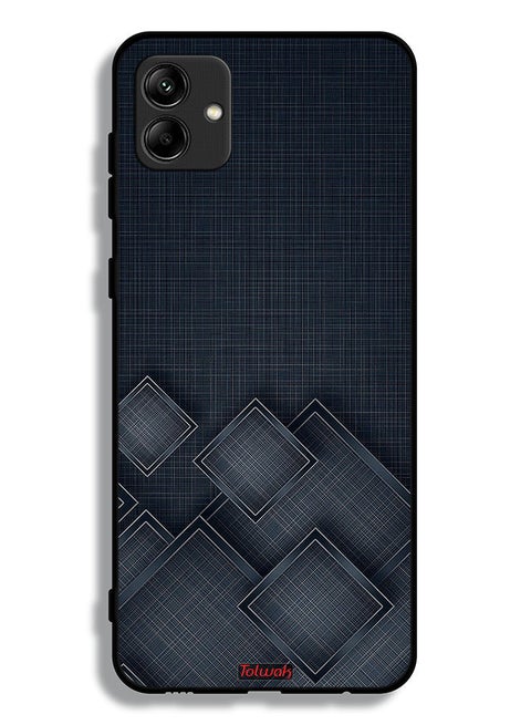 Samsung Galaxy A04 Protective Case Cover Squares Pattern On Cloth