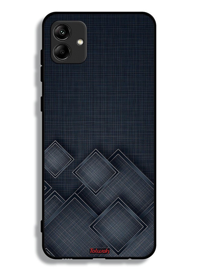 Samsung Galaxy A04 Protective Case Cover Squares Pattern On Cloth