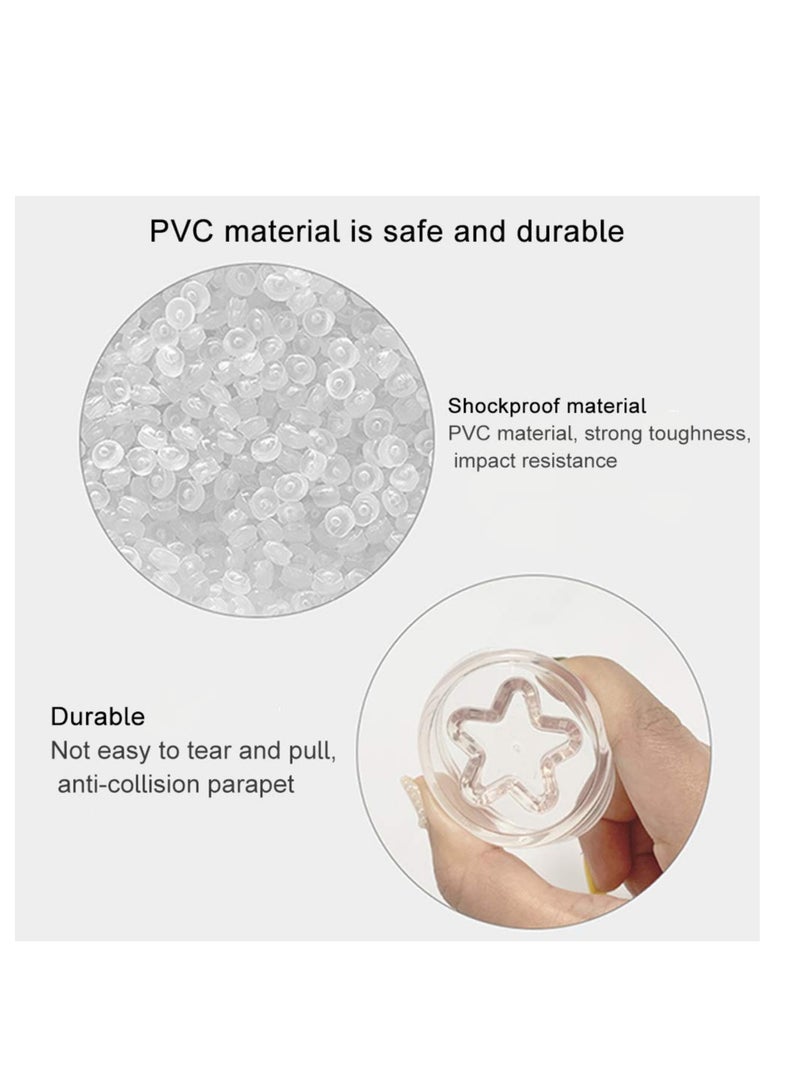 KASTWAVE Door Stopper Wall Protector, Door Knob Wall Shield, Rubber Door Bumper Wall Protector With Self Adhesive, Wall Protector Door Handle Cushion Bumpers for Refrigerator Door, Cabinets (4 PCS) - Image 4